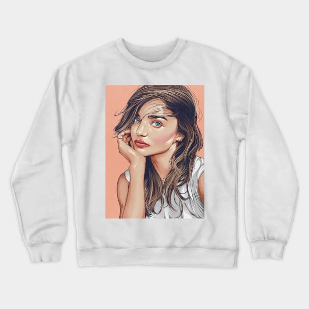 Miranda - pretty woman Crewneck Sweatshirt by Alaknanda prettywoman